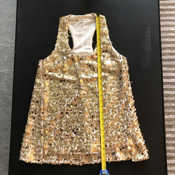 Gold sequins / Rag&Bone top - Picture 11 of 17